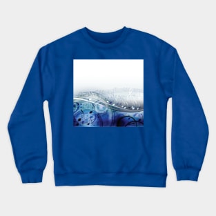 Blue music notation Crewneck Sweatshirt